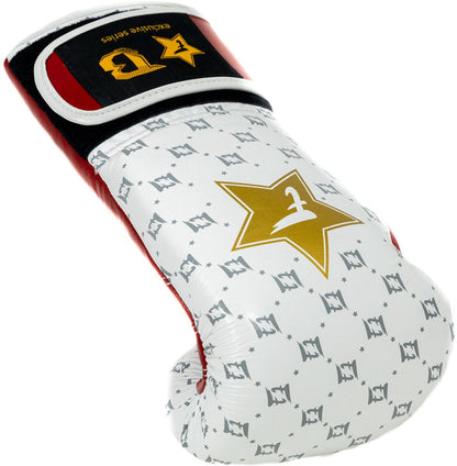 Fairtex x Booster BG Bokshandschoenen – Star White/Wine Red